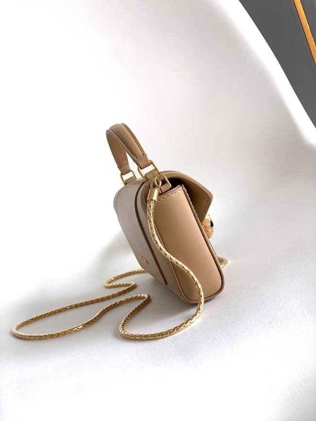 Bvlgari Serpenti Forever leather crossbody bag 289688 Apricot