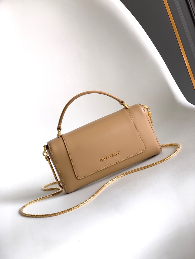 Bvlgari Serpenti Forever leather crossbody bag 289688 Apricot