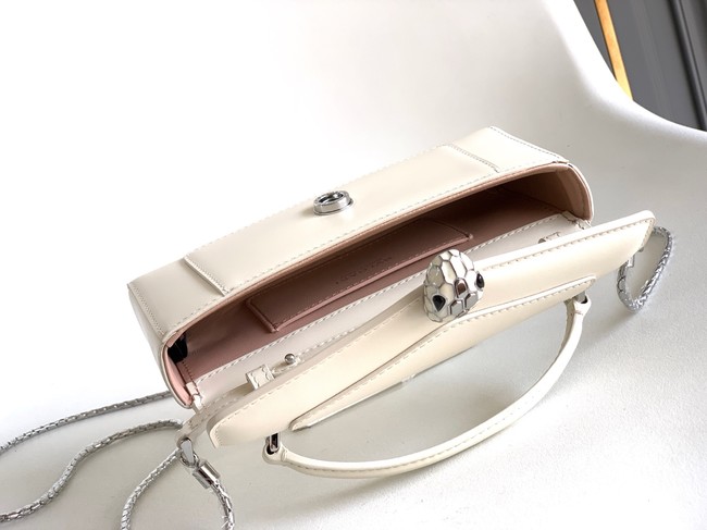 Bvlgari Serpenti Forever leather crossbody bag 289688 white