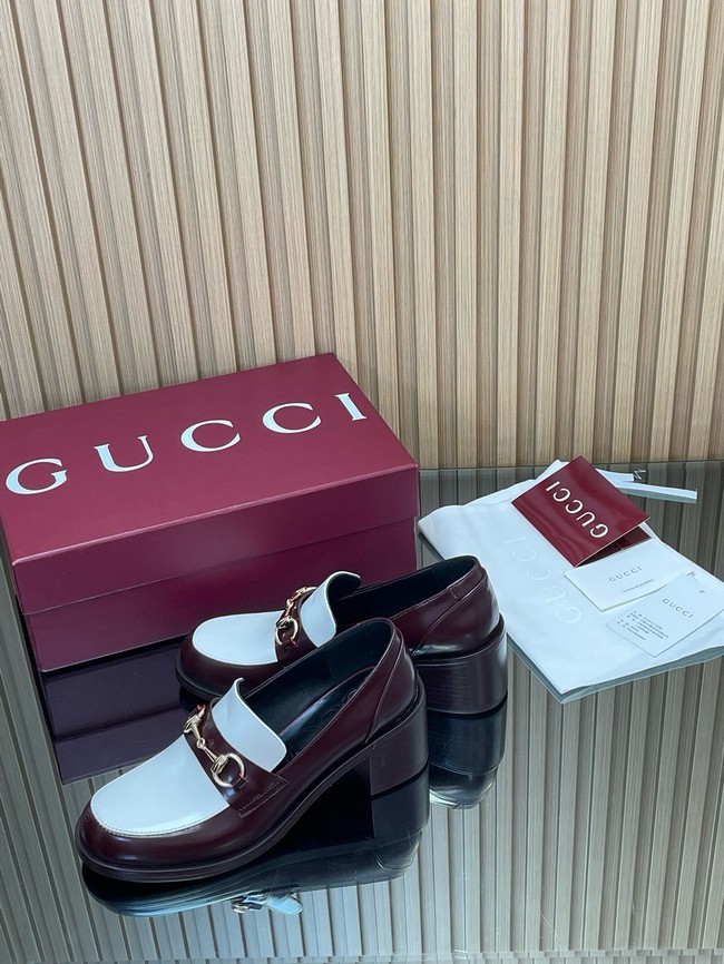 Gucci Womens heeled loafer with Horsebit 45109-2