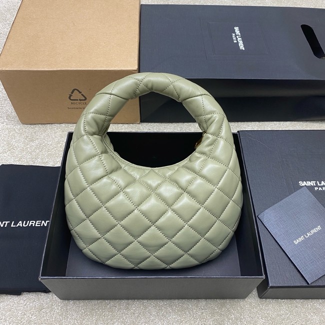Saint Laurent ICARINO in quilted nappa 851689 light green