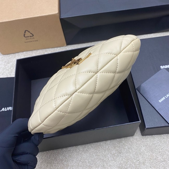 Saint Laurent ICARINO in quilted nappa 851689 BLANC VINTAGE