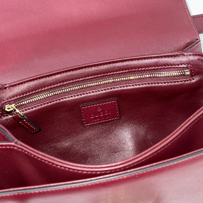 Gucci Siena small shoulder bag 846705 Rosso Ancora red