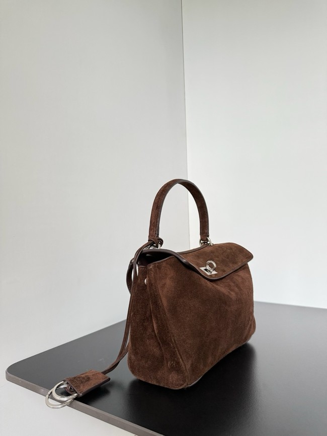 Balenciaga Rodeo Mini Handbag suede shoulder 795456 Coffee