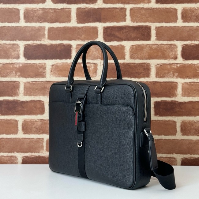 Gucci leather tote bag 816757 black