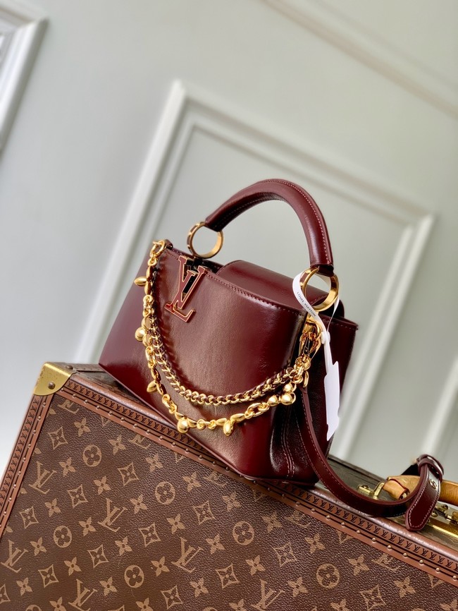 Louis Vuitton Capucines East-West Mini M25473 Grenat Red