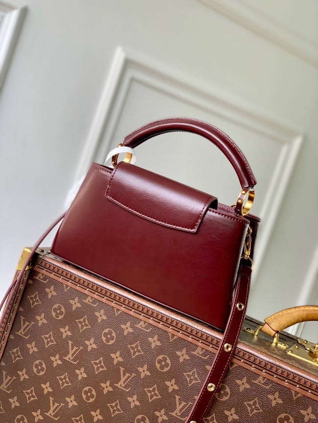 Louis Vuitton Capucines East-West Mini M25473 Grenat Red