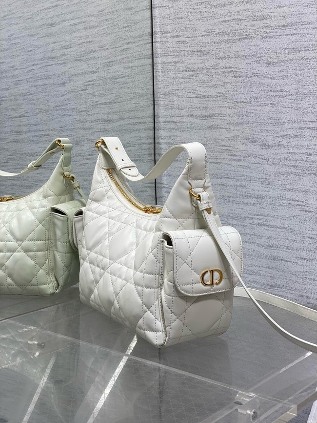 Dior D-Dream Mini Bag Macrocannage Lambskin S5258U Latte