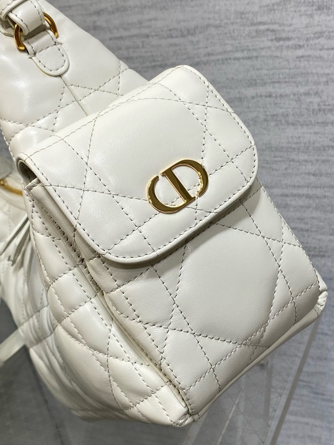 Dior D-Dream Mini Bag Macrocannage Lambskin S5258U Latte