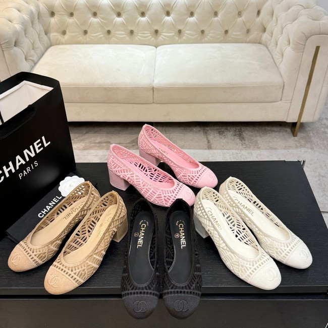 Chanel Embroidered Cotton Ballet shoes 69878-2