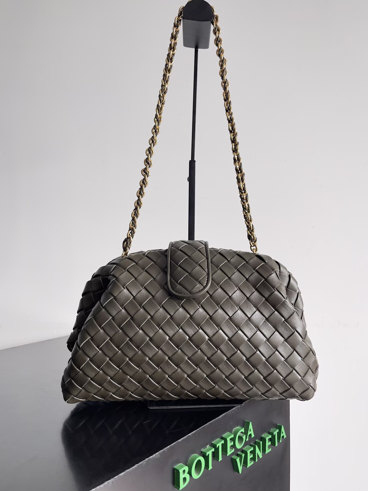 Bottega Veneta Lauren 1980 785807 Khaki Green Bottega Veneta Lauren 1980 785807 Khaki Green