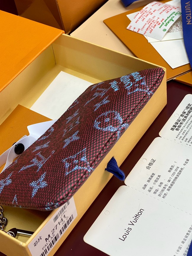 Louis Vuitton NEW Key Pouch S M27141 burgundy