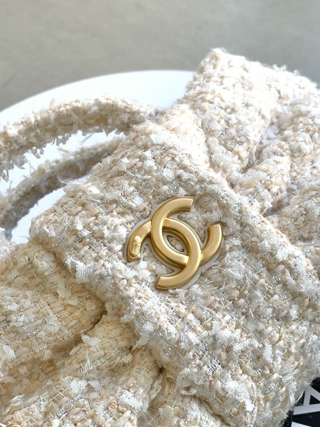 Chanel Bow Bag AS5851 Beige & White