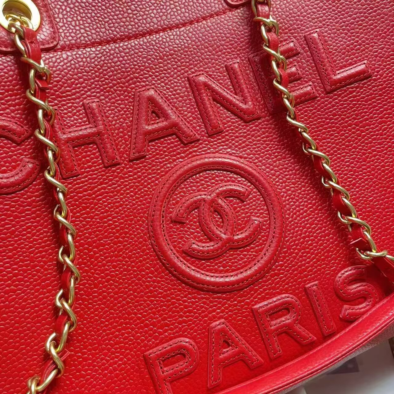Chanel Original Leather LARGE SHOPPING BAG A66941 Red Chanel Original Leather LARGE SHOPPING BAG A66941 Red