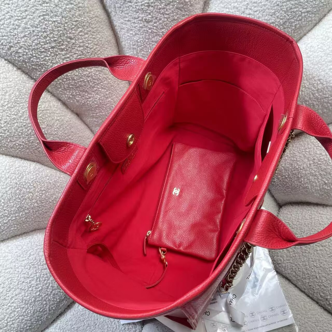 Chanel Original Leather LARGE SHOPPING BAG A66941 Red Chanel Original Leather LARGE SHOPPING BAG A66941 Red