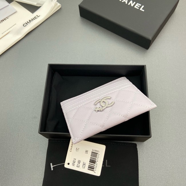 Chanel Classic Card Holder AP4814 light gray