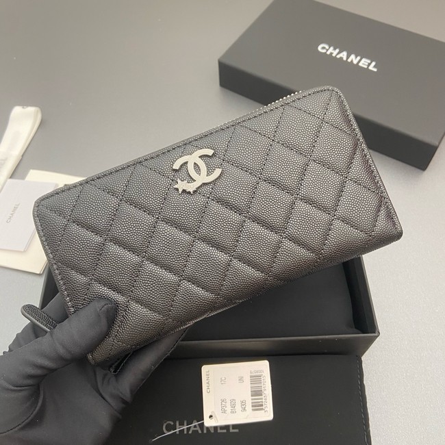 Chanel Classic Zipped Wallet 3726 black