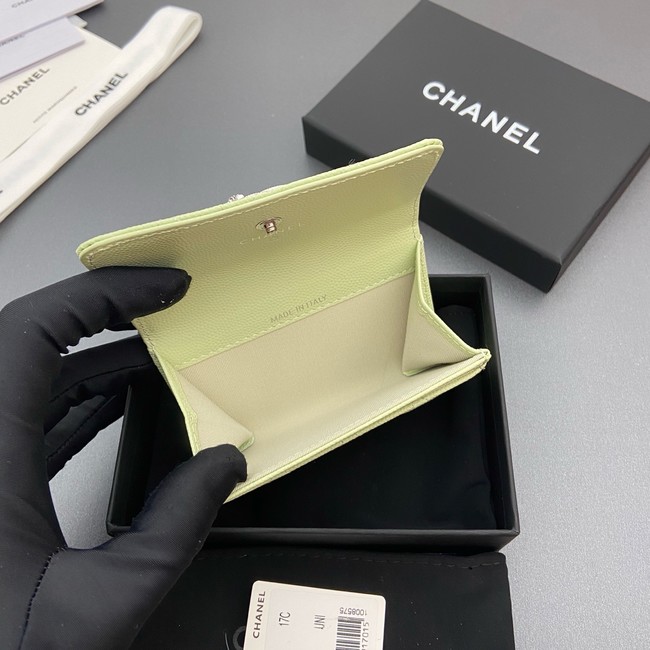 Chanel Flap Card Holder AP4812 Light green