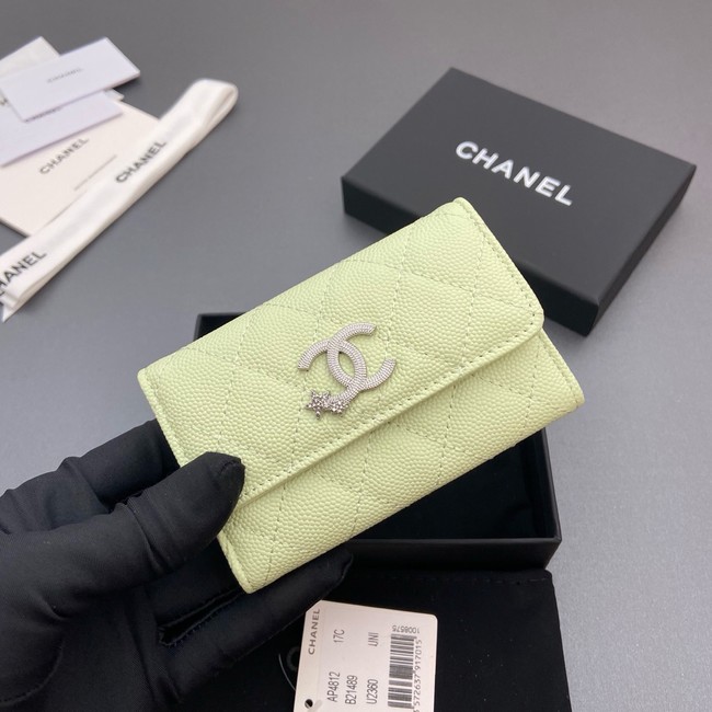 Chanel Flap Card Holder AP4812 Light green