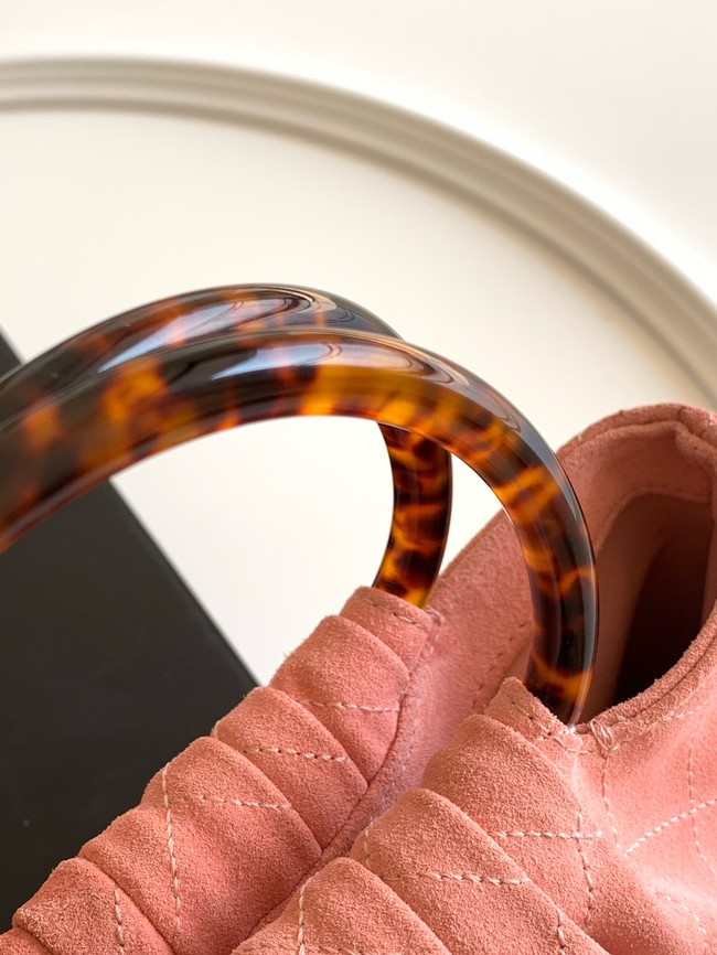 CHANEL Hobo Bag Suede AS6010 pink