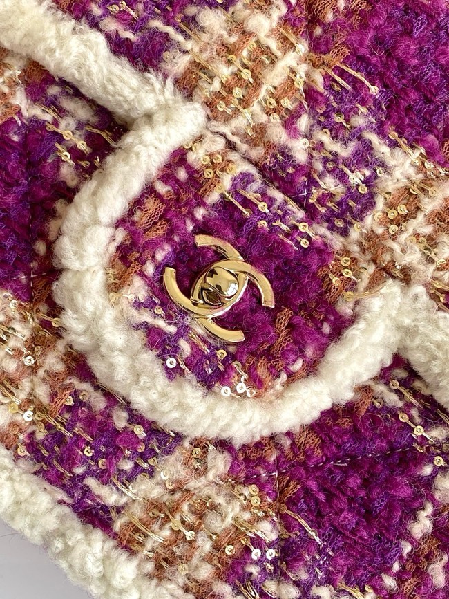 CHANEL Maxi Flapbag AS5687 Fuschia&Pink