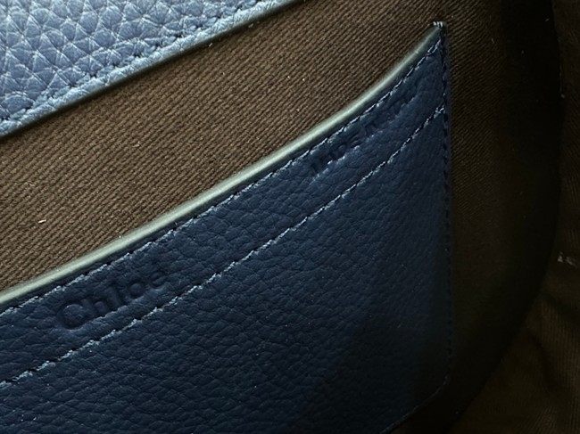 Chloe Grained Calfskin MARCIE saddle bag 31054 dark blue