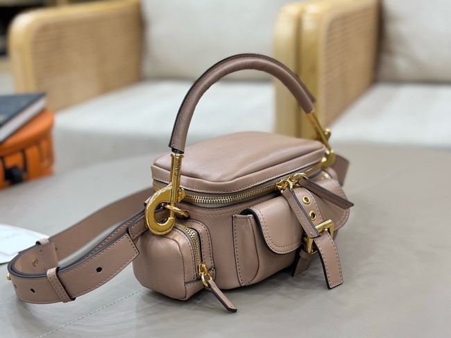 Chloe Soft leather bowling bag W0653 pink