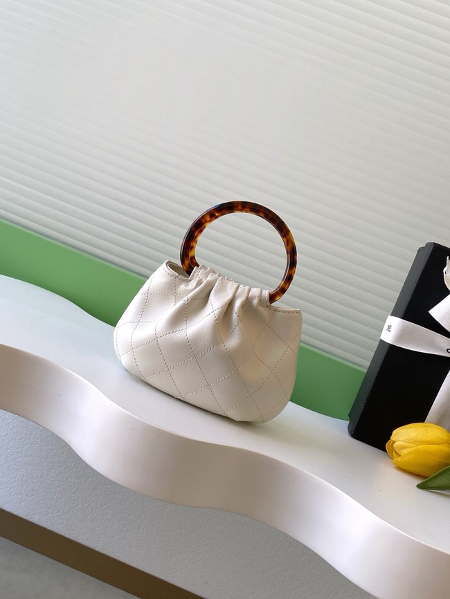 CHANEL mini Hobo Bag AS4981 white