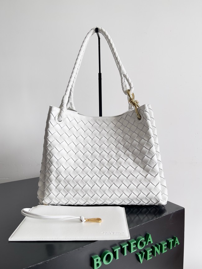Bottega Veneta Large Parachute 826212 white& Brass finish