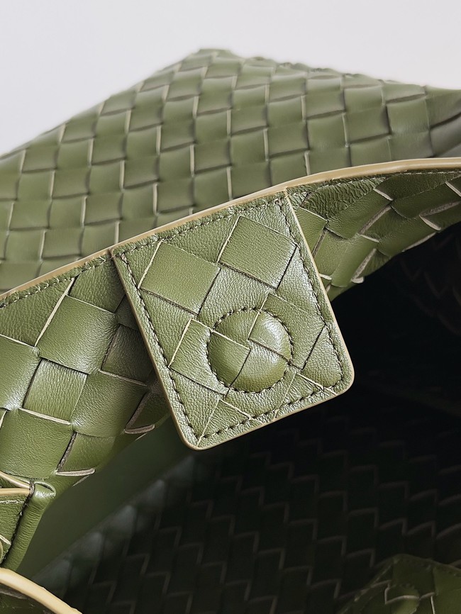 Bottega Veneta Parachute 826212 dark green&Brass finish