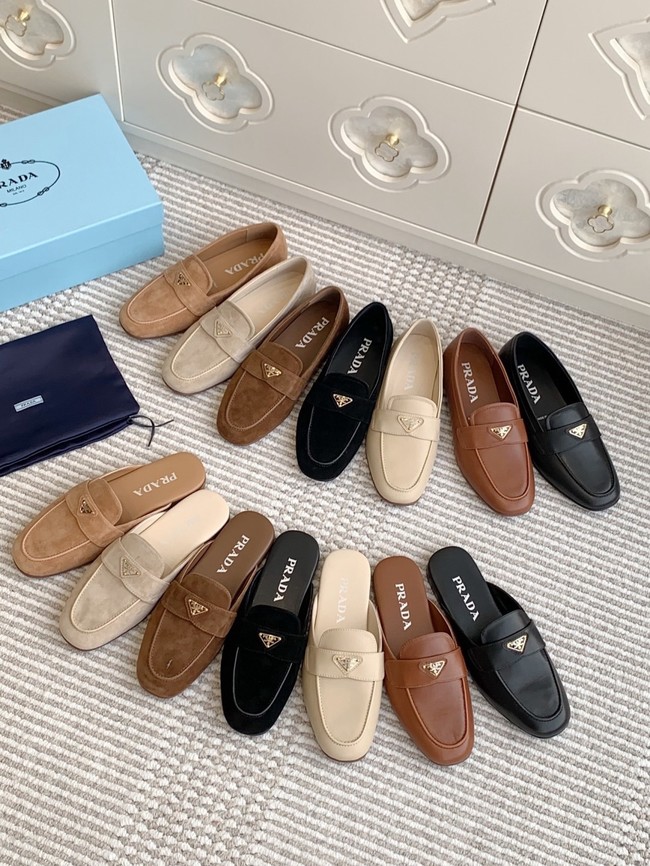 Prada leather loafers 87199-1