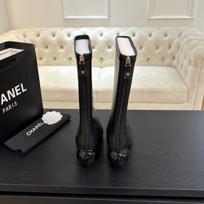 Chanel High Boots Calfskin & Patent Calfskin G46789-1