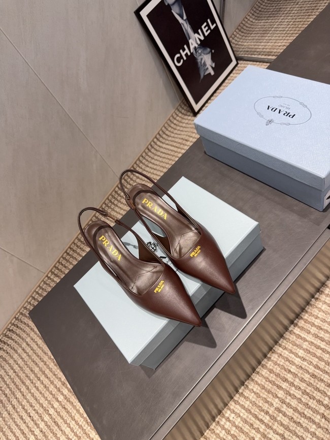 Prada leather slingback pumps 1I901M-6