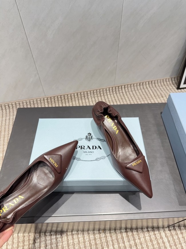 Prada Mordore leather pumps 87221-6