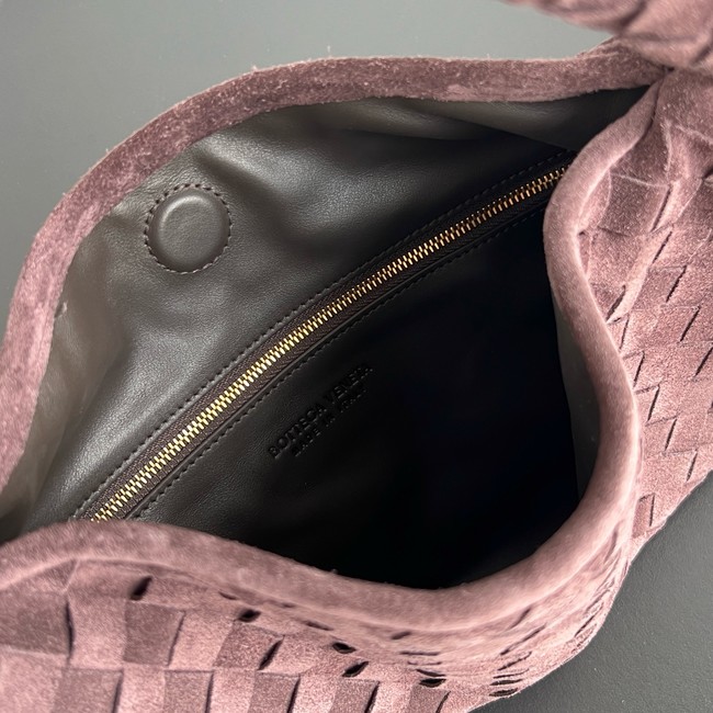 Bottega Veneta Hop calf leather Suede 796262 Dark barolo