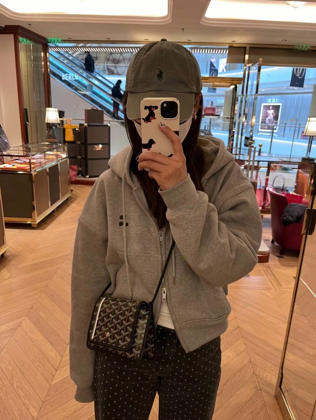 Goyard PLUMET crossbody bag TY43 black