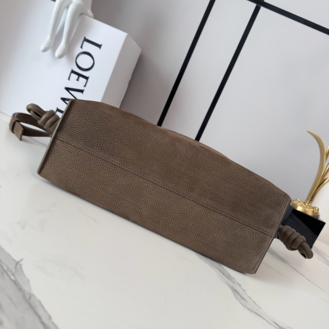 Loewe Flamenco Leather Shoulder Bag 262386 dark brown