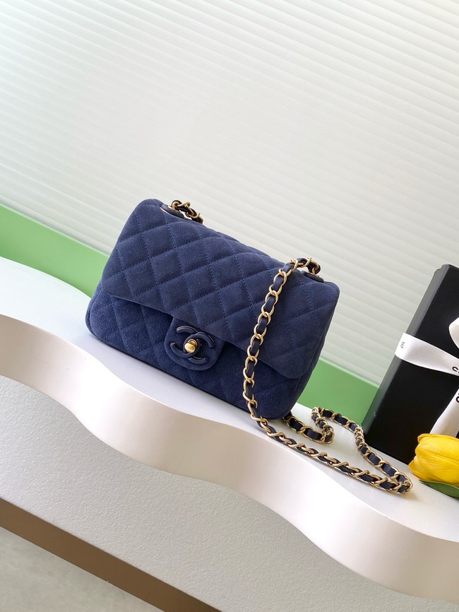 CHANEL Mini Flap Bag AS5989 blue