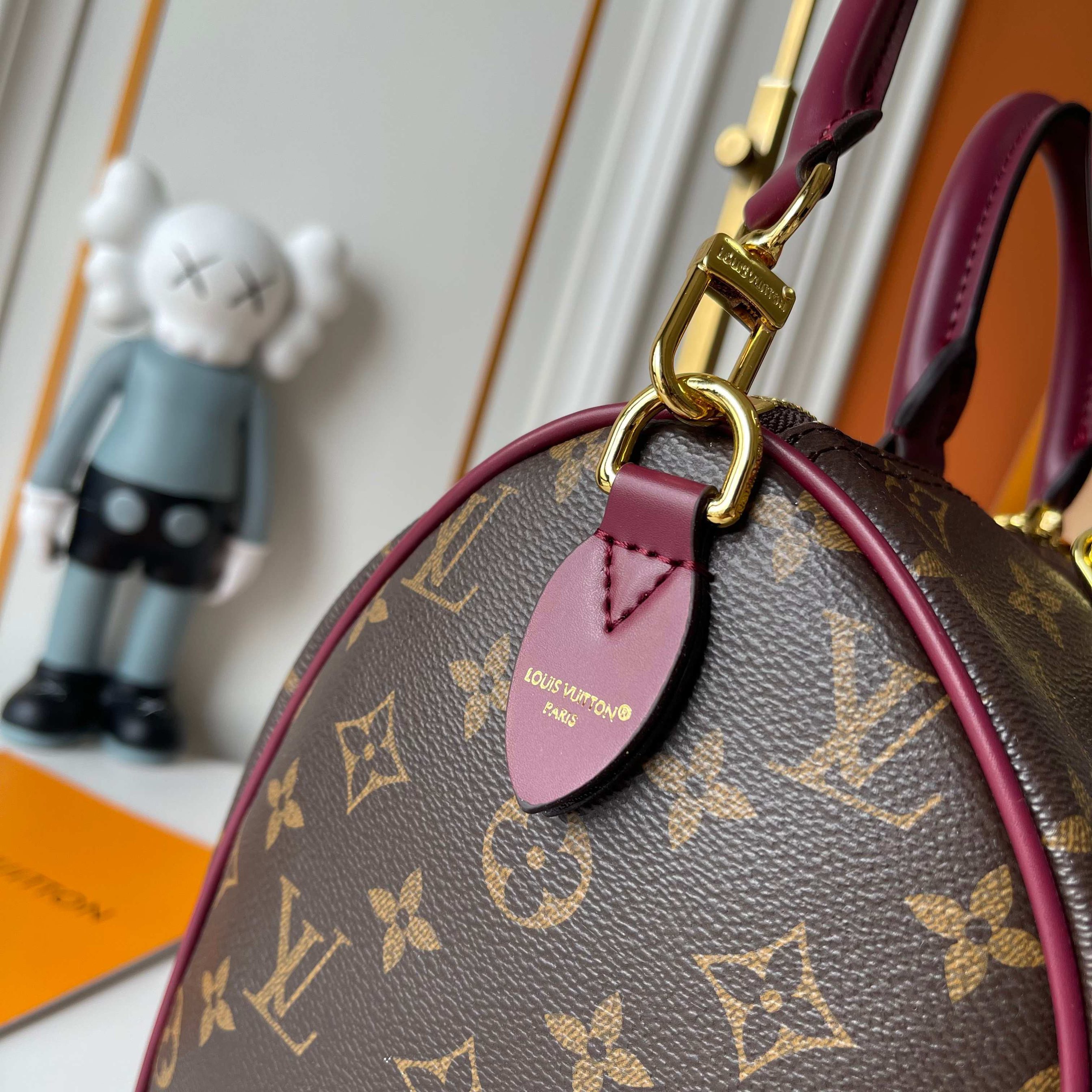 Louis Vuitton Monogram Canvas Speedy 30 Bandouliere M28379 Wine