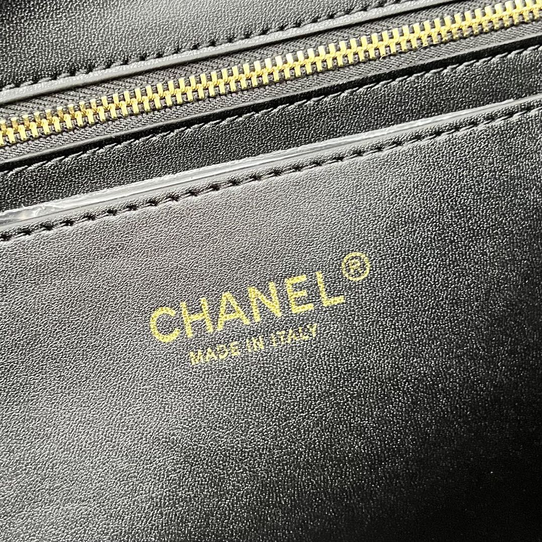 Chanel 26SS Original Leather Tote Shopping Bag 1A013 Black Chanel 26SS Original Leather Tote Shopping Bag 1A013 Black