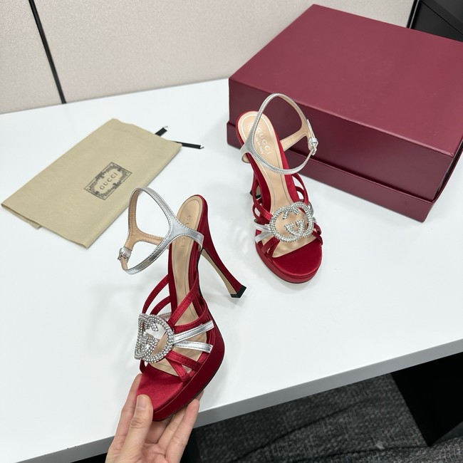 GUCCI Womens pump with crystal Interlocking G 21045-4