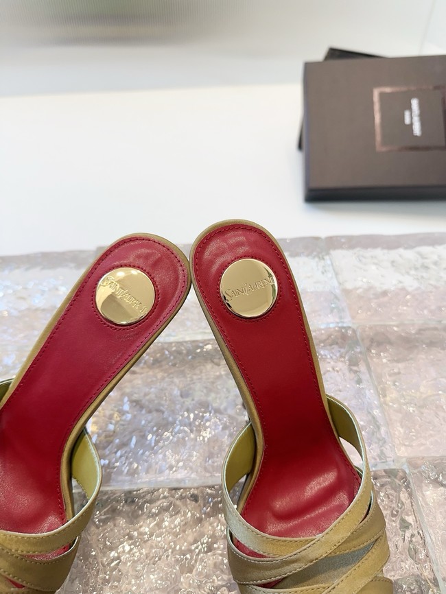 Saint Laurent CHANDELLE sandals in satin crepe Heel 10.5CM 21048-4