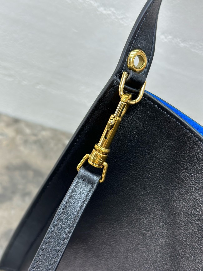 Celine SMALL CUBE BAG IN NATURAL Calfskin 124182 black