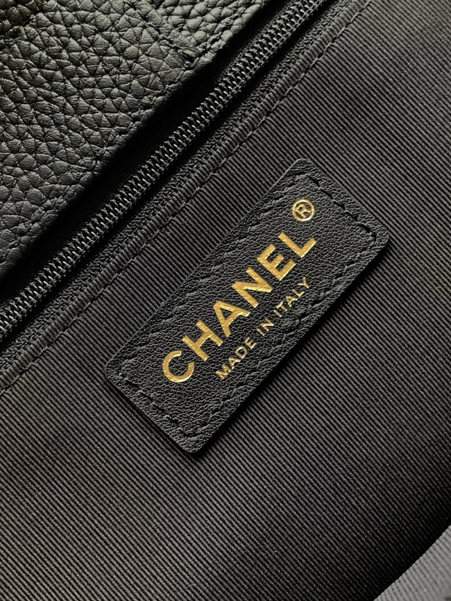 CHANEL Medium Tote Bag AS2156 black&gold-Tone Metal