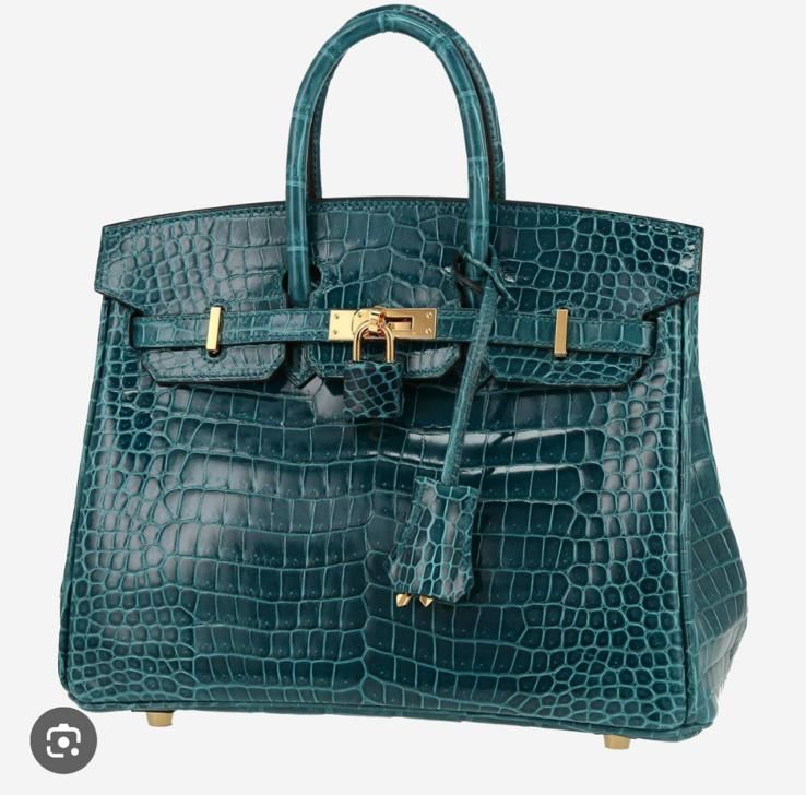 Hermes Birkin 35CM Original Crocodile Leather Bag 406824 Dark Green Hermes Birkin 35CM Original Crocodile Leather Bag 406824 Dark Green