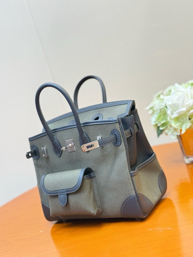 Hermes Birkin Toile & Cuir H6987-4