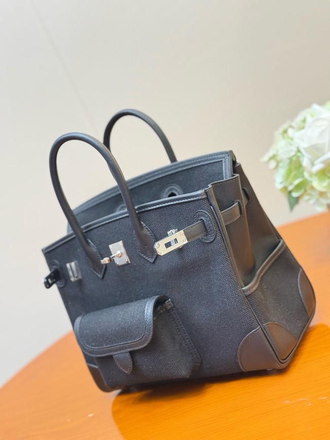 Hermes Birkin Toile & Cuir H6987-6
