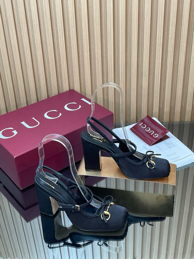 Gucci Womens slingback pump with Horsebit Heel 9.5CM 66924-3