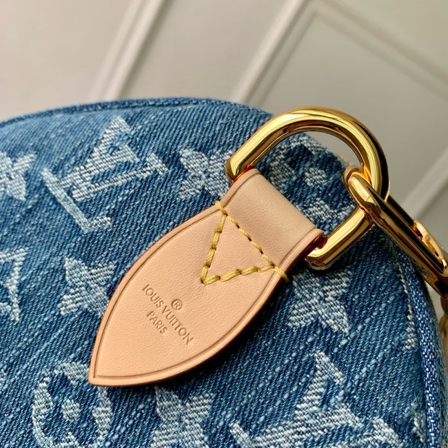 Louis Vuitton NEW Speedy Soft 30 M14430 Blue Denim