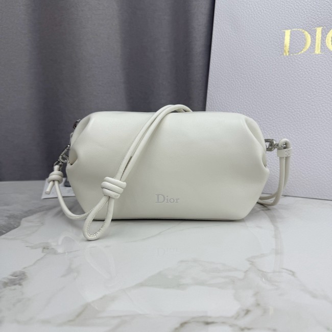 Dior Bow Pouch Supple Lambskin S3900PQ Latte